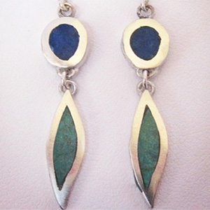 Feather Dot Earrings